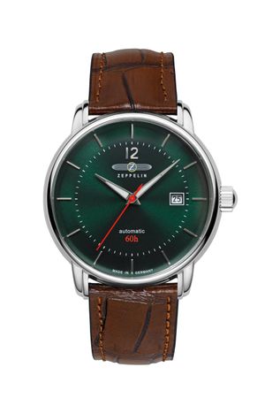 Zeppelin Herrenuhr Automatik mit 60h Gangreserve und Lederarmband