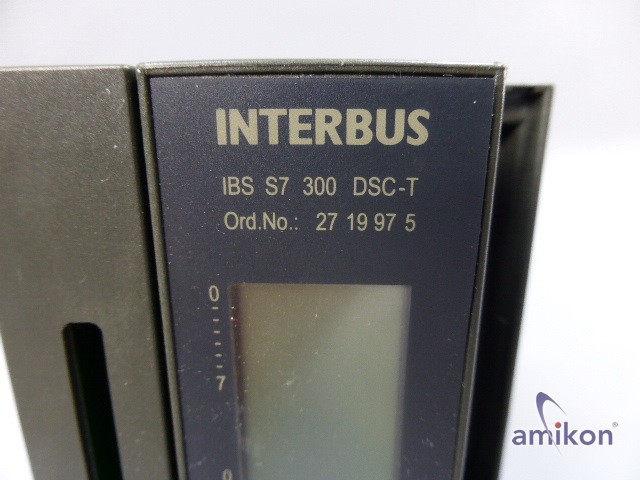 Phoenix Contact IBS S7 300 DSC-T Interbus Ord. Nr.: 27 19 97 5 (27199