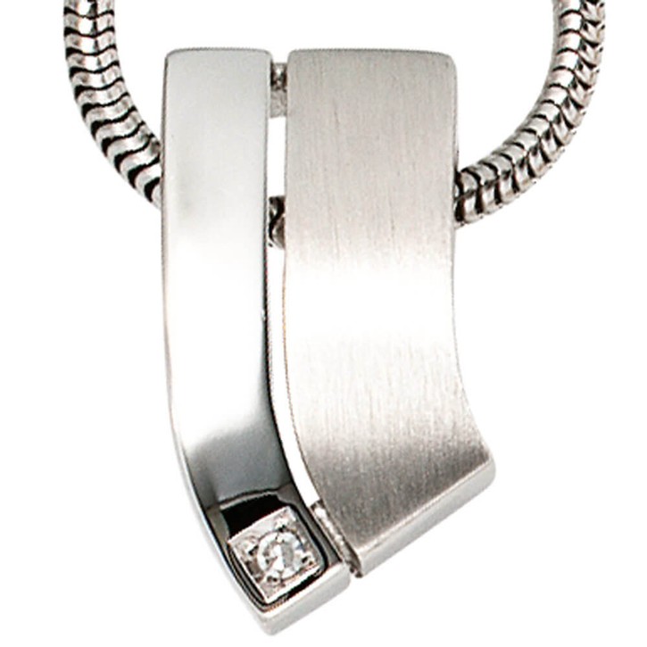 Goldanhänger mit Diamant 585 Weißgold