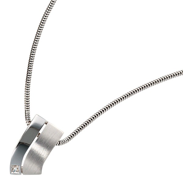 Goldanhänger mit Diamant 585 Weißgold