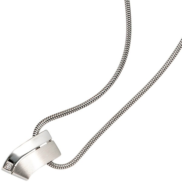 Goldanhänger mit Diamant 585 Weißgold