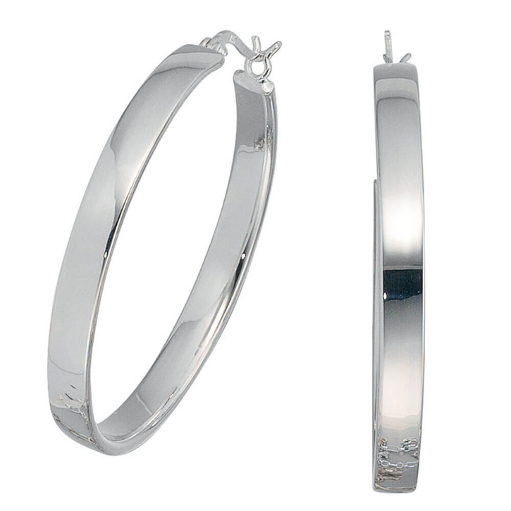 Creolen aus 925 Sterlingsilber schlicht