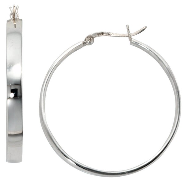 Creolen aus 925 Sterlingsilber schlicht