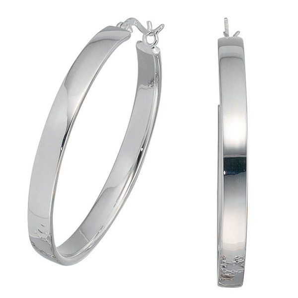 Creolen aus 925 Sterlingsilber schlicht
