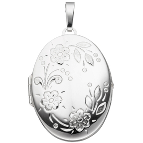 Silberamulett Amulett Medaillon Anhänger aus 925 Silber Halsschmuck Damen