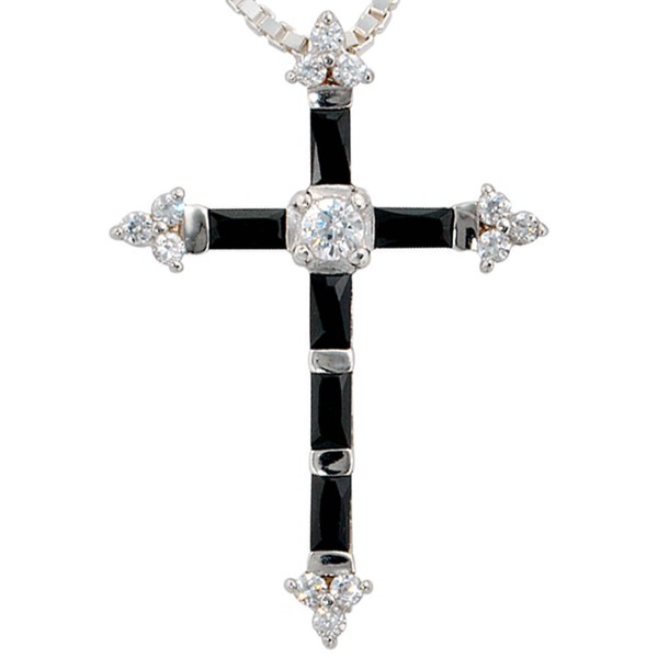 Kreuz Anhänger Zirkonia 925 Sterlingsilber
