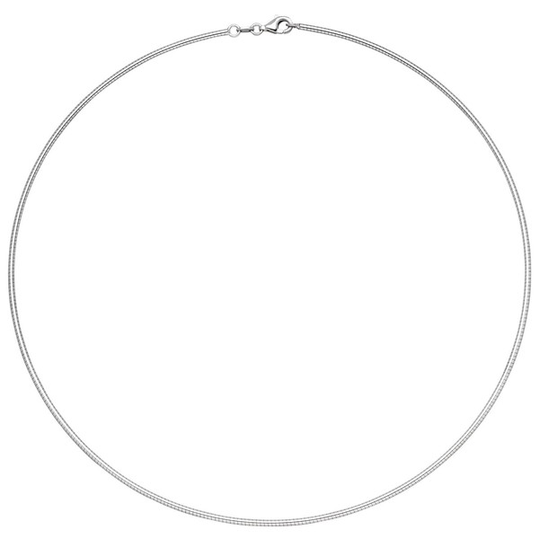 Halsreif 1.7mm 585 Weißgold rund 45cm