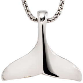 Anhänger Walfischflosse Wal-Fluke aus 925 Silber Sterlingsilber Halsschmuck Unisex Anhänger Walfischflosse Wal-Fluke aus 925 Silber Sterlingsilber Halsschmuck Unisex