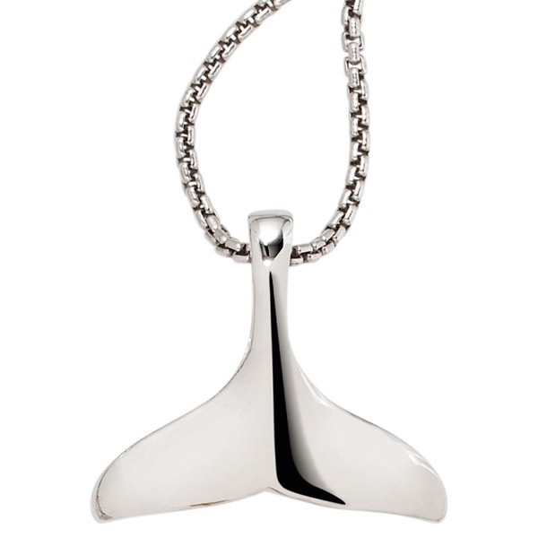 Walfischflosse Anhänger aus 925 Silber