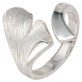 Ring Damenring Ginkgoblatt aus 925 Silber Sterlingsilber Fingerschmuck Damen