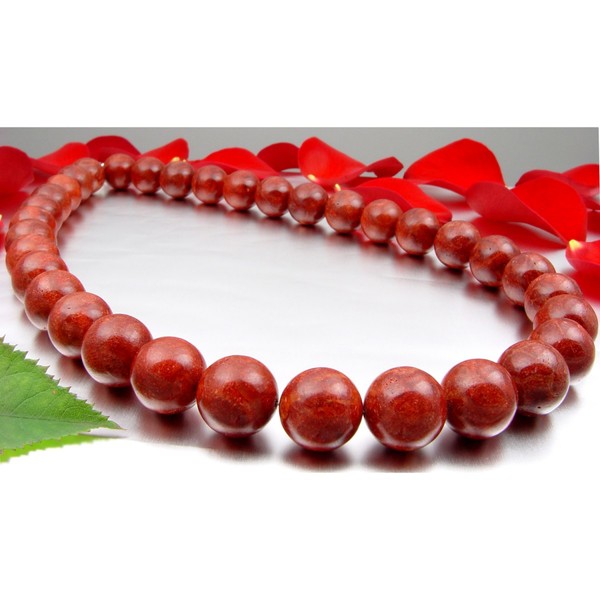 Kette aus Koralle 925 Silber rot