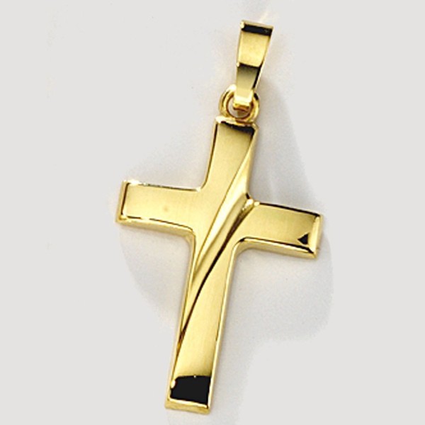 Edles Kreuz aus 333 Gelbgold