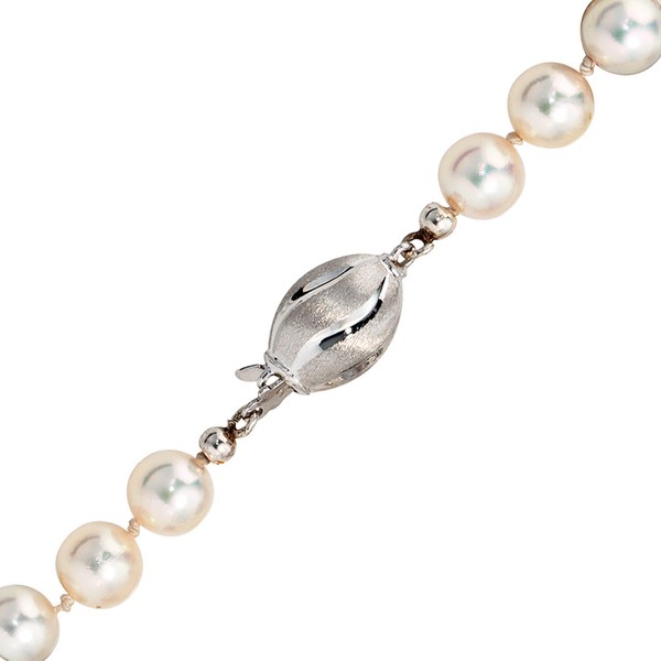 Verschluss aus 585 Weißgold Olive mattiert