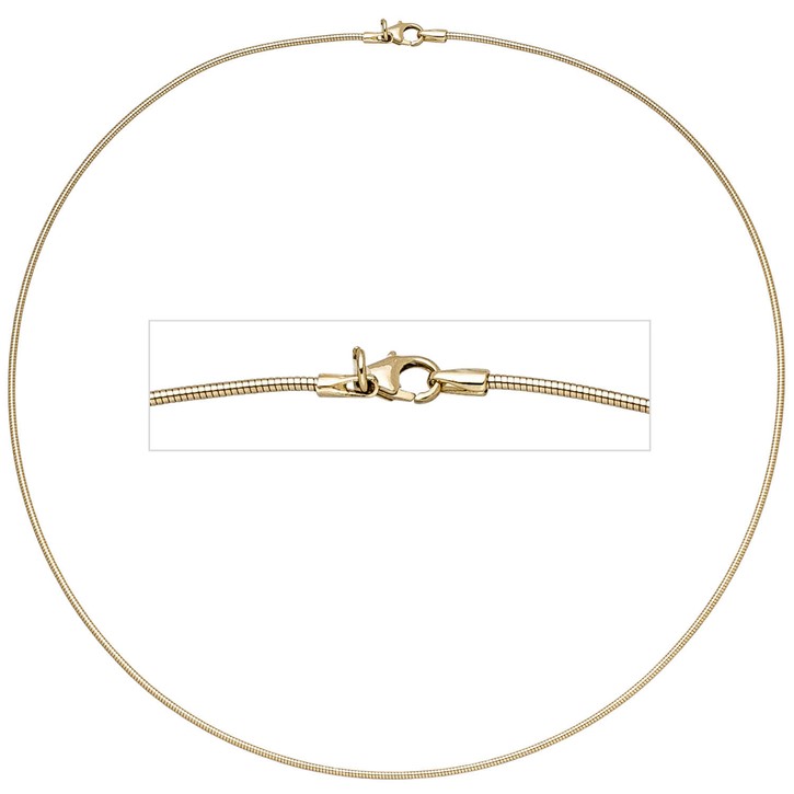 Halsreif 1.1mm 585 Gold 50cm