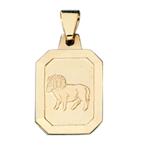 Sternzeichen Widder - Goldanhänger Anhänger 333 Gold Halsschmuck Unisex