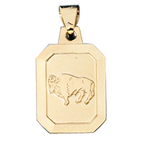 Sternzeichen Stier - Goldanhänger Anhänger 333 Gold Halsschmuck Unisex