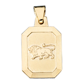 Sternzeichen Löwe - Goldanhänger Anhänger 333 Gold Halsschmuck Unisex