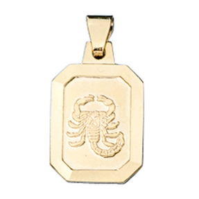 Sternzeichen Skorpion Goldanhänger Anhänger 333 Gold Halsschmuck Unisex