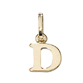 Buchstabe " D " Ketten Anhänger Goldanhänger 333 Gold Einhänger Unisex