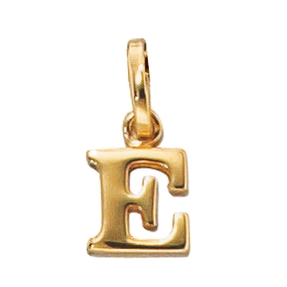 Buchstabe " E " Ketten Anhänger Goldanhänger 333 Gelbgold Einhänger Unisex
