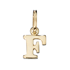 Buchstabe " F " Ketten Anhänger Goldanhänger 333 Gold Einhänger Unisex