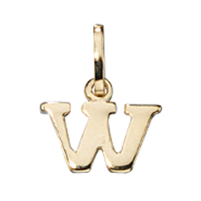 Buchstabe " W " Ketten Anhänger Goldanhänger 333 Gold Einhänger Unisex Buchstabe " W " Ketten Anhänger Goldanhänger 333 Gold Einhänger Unisex