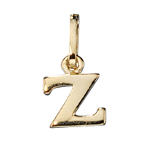 Buchstabe " Z " Ketten Anhänger Goldanhänger 333 Gold Einhänger Unisex