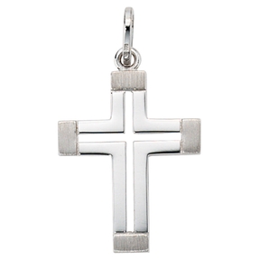 Kreuz Anhänger Goldanhänger Kreuzanhänger aus 585 Weißgold Gold Halsschmuck Kreuz Anhänger Goldanhänger Kreuzanhänger aus 585 Weißgold Gold Halsschmuck