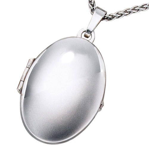 Medaillon zum Öffnen aus 585 Weißgold