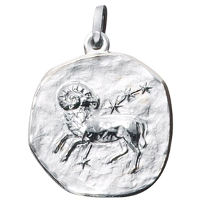 Sternzeichen Widder - Anhänger aus 925 Echt Silber Sterlingsilber Halsschmuck