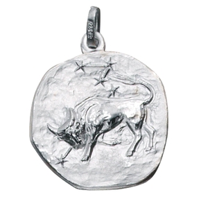 Sternzeichen Stier - Anhänger aus 925 Echt Silber Sterlingsilber Halsschmuck