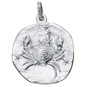 Sternzeichen Krebs - Anhänger aus 925 Echt Silber Sterlingsilber Halsschmuck