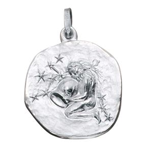 Sternzeichen Wassermann - Anhänger aus 925 Echt Silber Sterlingsilber Unisex
