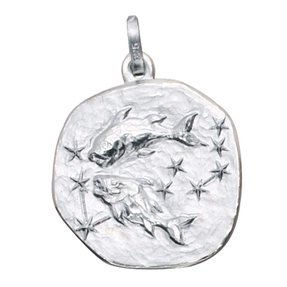 Sternzeichen Fische - Anhänger aus 925 Echt Silber Sterlingsilber Halsschmuck Sternzeichen Fische - Anhänger aus 925 Echt Silber Sterlingsilber Halsschmuck