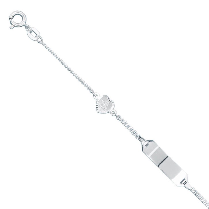 Schildband mit Schutzengel 925 Silber