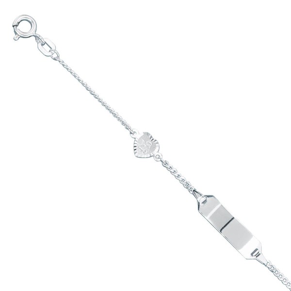 Schildband mit Schutzengel 925 Silber