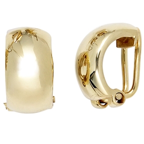 Ohrclips Clips Ohrschmuck aus 333 Echt Gold Gelbgold glänzend Damen