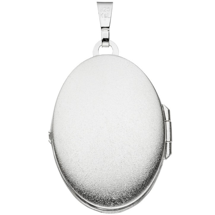Medaillon zum Öffnen aus 925 Silber oval