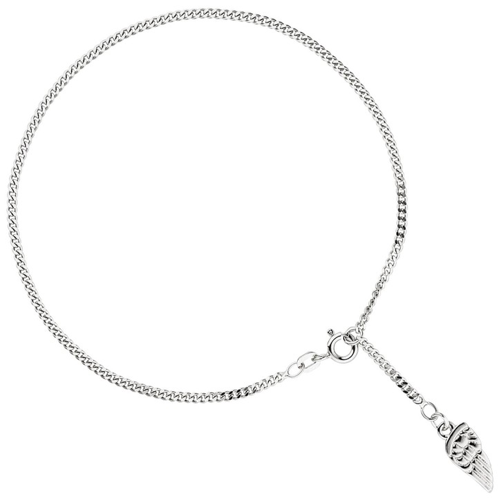 Fußkettchen Flügel 925 Echt Silber 25cm