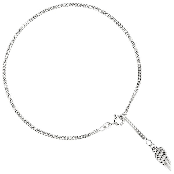 Fußkettchen Flügel 925 Echt Silber 25cm