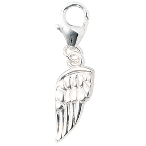 Anhänger Einhänger Charm Charms Flügel 925 Echt Silber Sterlingsilber Damen