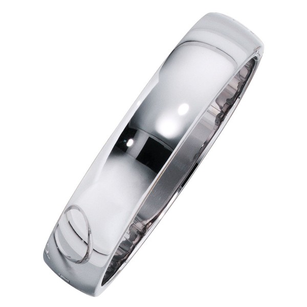 Armreif aus 925 Silber rhodiniert oval