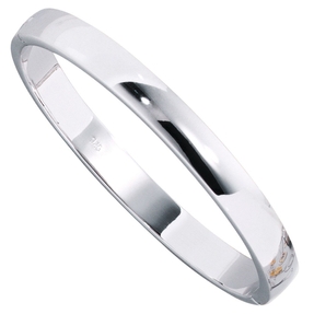 Armreif Armschmuck aus 925 Echt Silber Sterlingsilber rhodiniert oval Damen