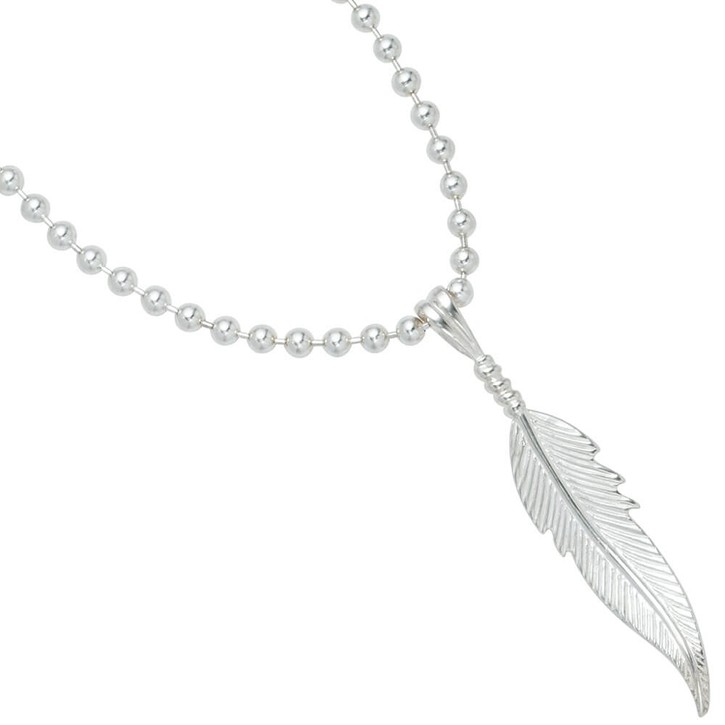 Feder Anhänger aus 925 Sterlingsilber