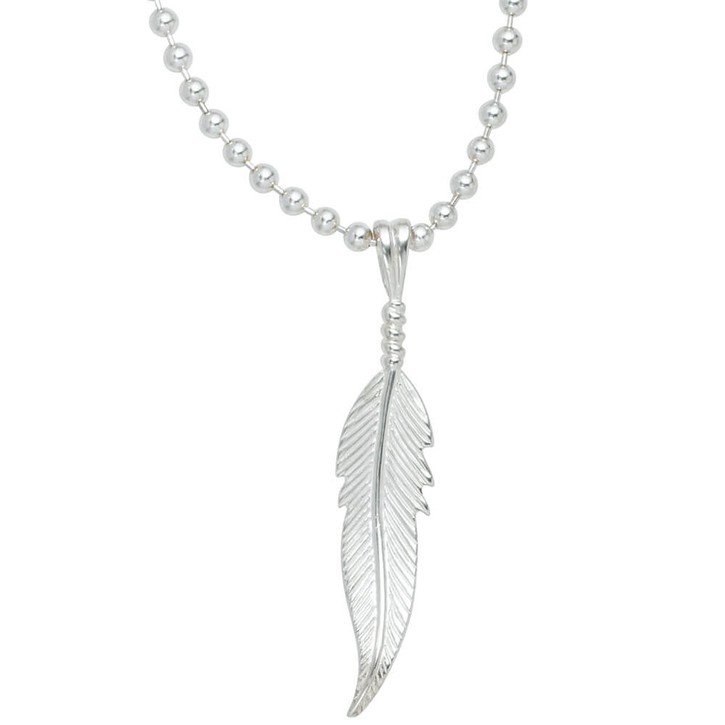 Feder Anhänger aus 925 Sterlingsilber