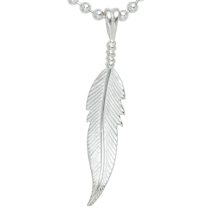 Feder Anhänger aus 925 Sterlingsilber