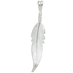 Feder - Silberanhänger Schmuck Anhänger aus 925 Silber Sterlingsilber Damen