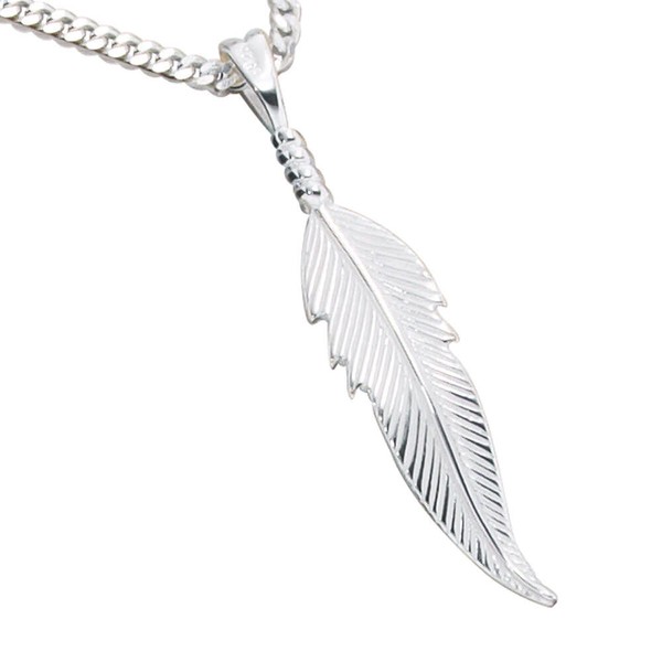 Feder Anhänger aus 925 Sterlingsilber