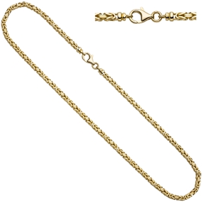 3,2mm Königskette Kette Collier aus 333 Massiv Gold Gelbgold 42cm Goldkette