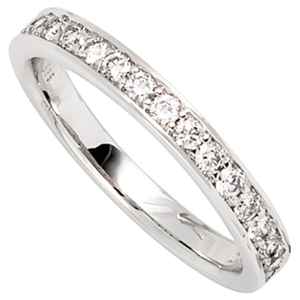 Ring mit 17 Diamanten 585 Weißgold